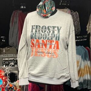 Gray Graphic Men's Sweater